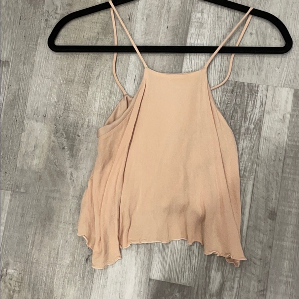 pink crop top